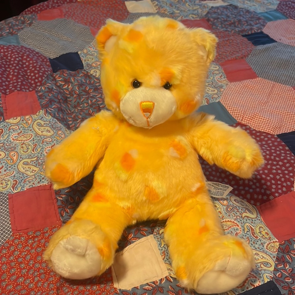 Yellow candy corn bear